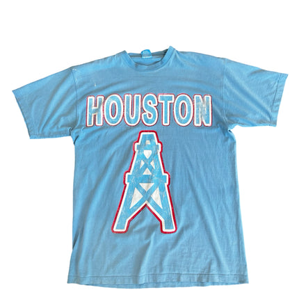VINTAGE HOUSTON OILERS OIL DERRICK NFL 90S AFC T-SHIRT