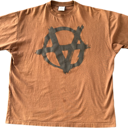 VETEMENTS BEIGE DOUBLE ANARCHY T-SHIRT