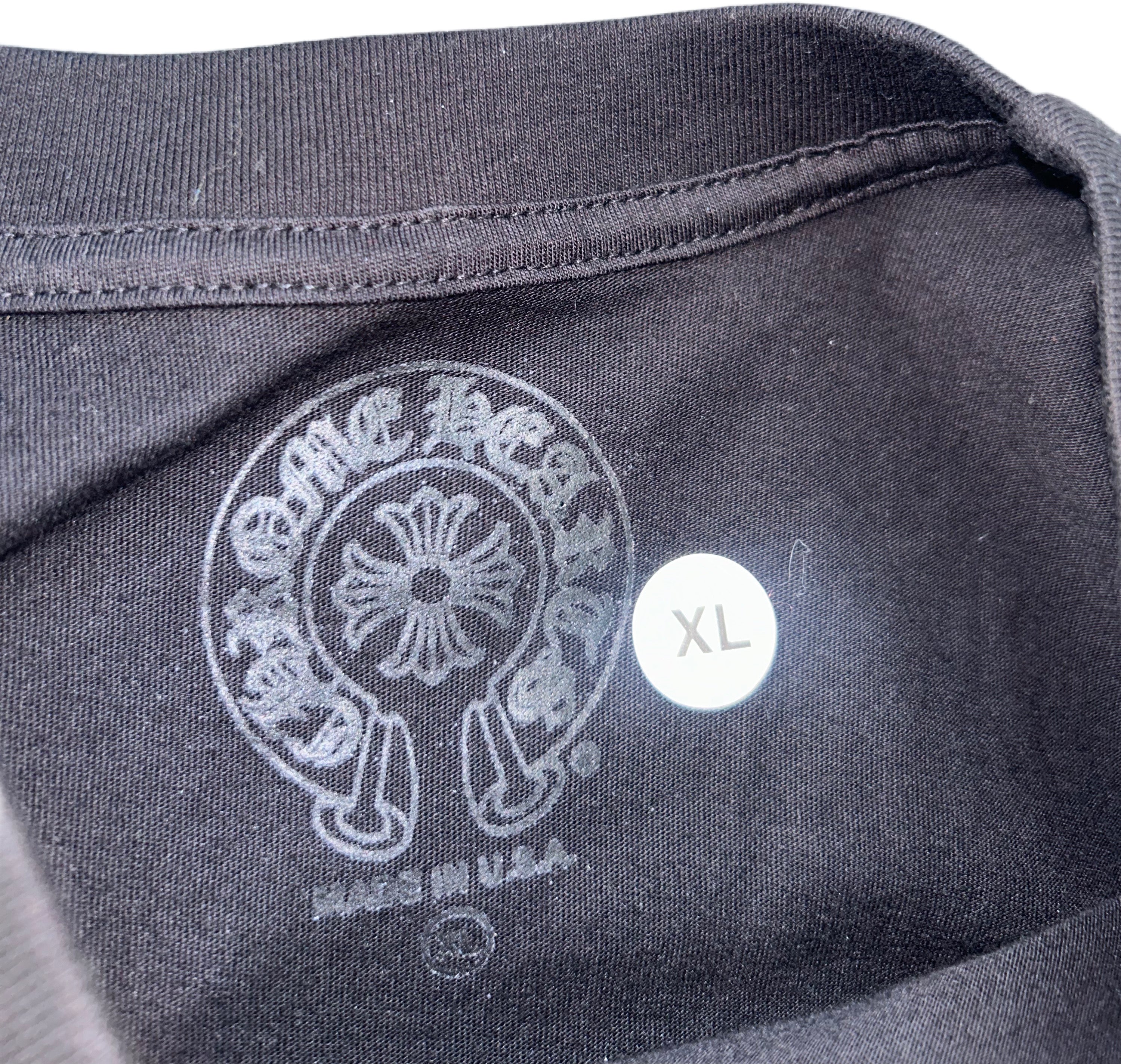 CHROME HEARTS MULTI COLOR CROSS CEMETERY T-SHIRT BLACK