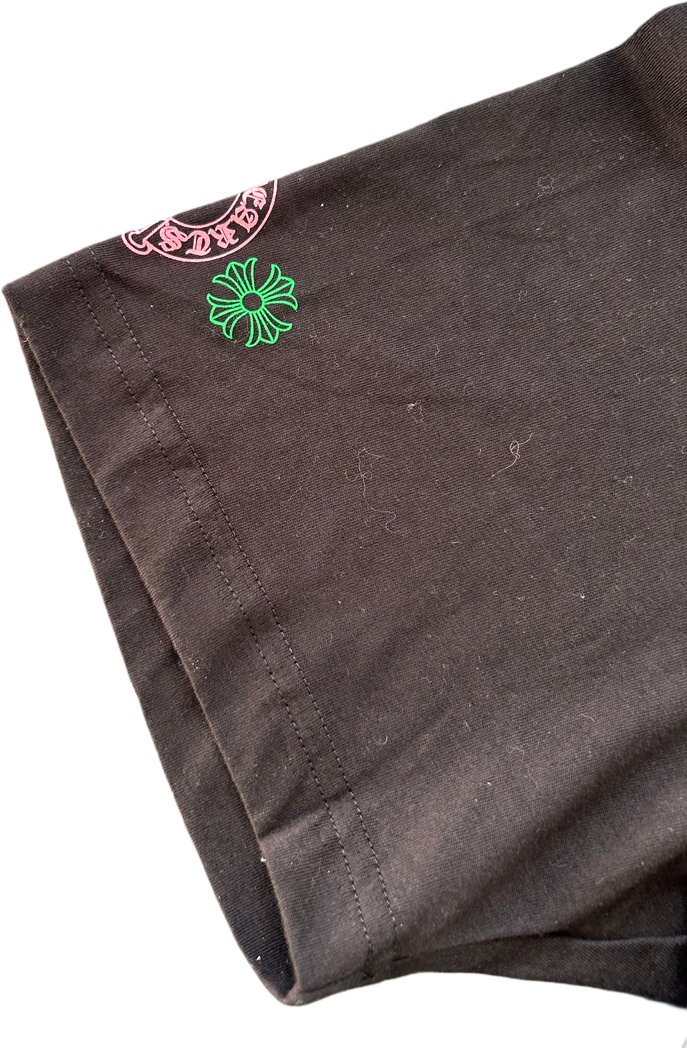 CHROME HEARTS MULTI COLOR CROSS CEMETERY T-SHIRT BLACK