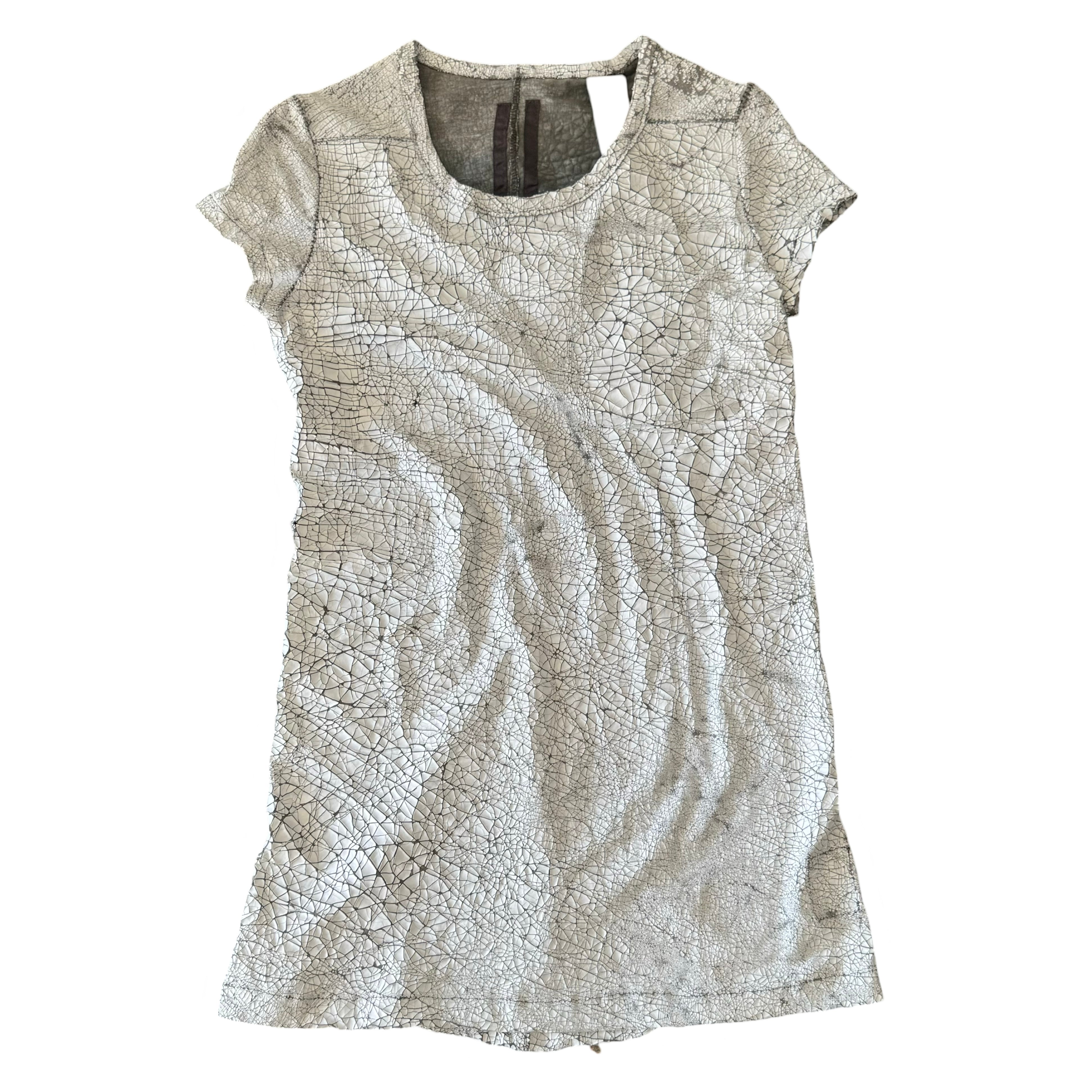 RICK OWENS PAINR CRACKED T-SHIRT