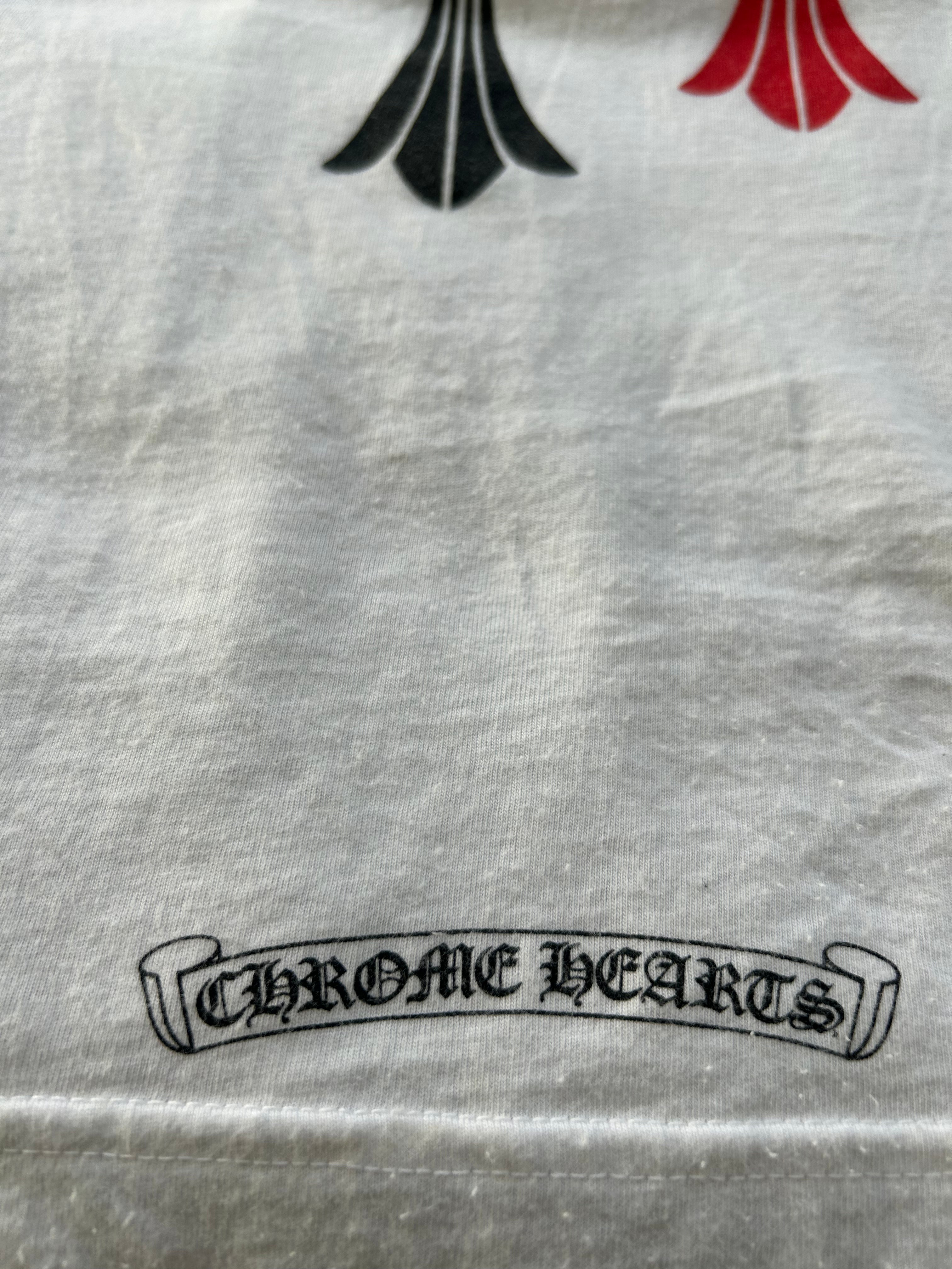 CHROME HEARTS MULTI COLOR CROSS CEMETERY T SHIRT