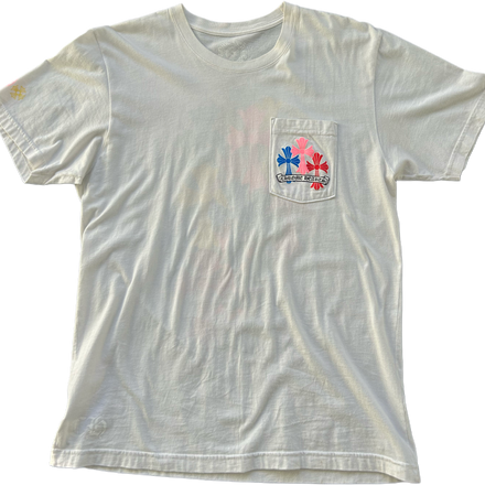 CHROME HEARTS MULTI COLOR CROSS CEMETERY T SHIRT