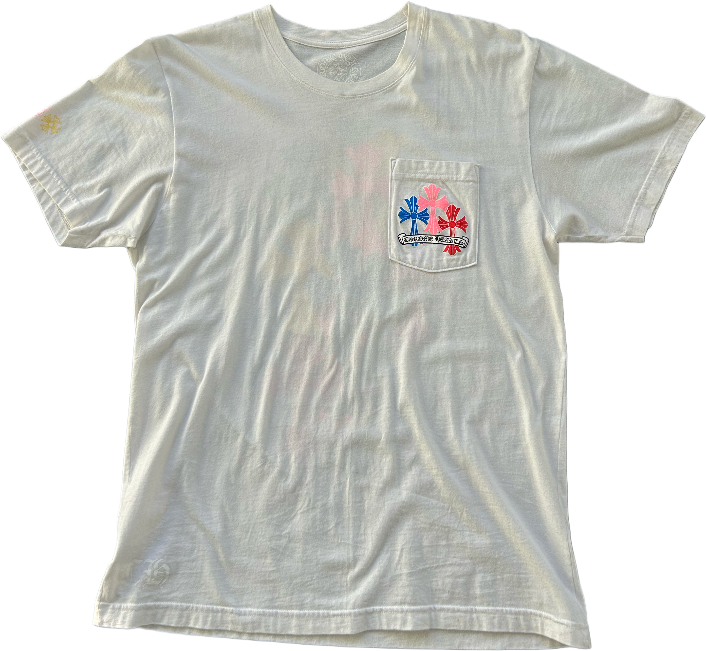 CHROME HEARTS MULTI COLOR CROSS CEMETERY T SHIRT