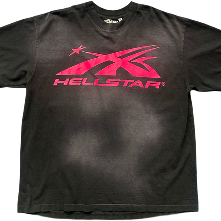 HELLSTAR CLASSIC TEE (GEL LOGO) BLACK/PINK