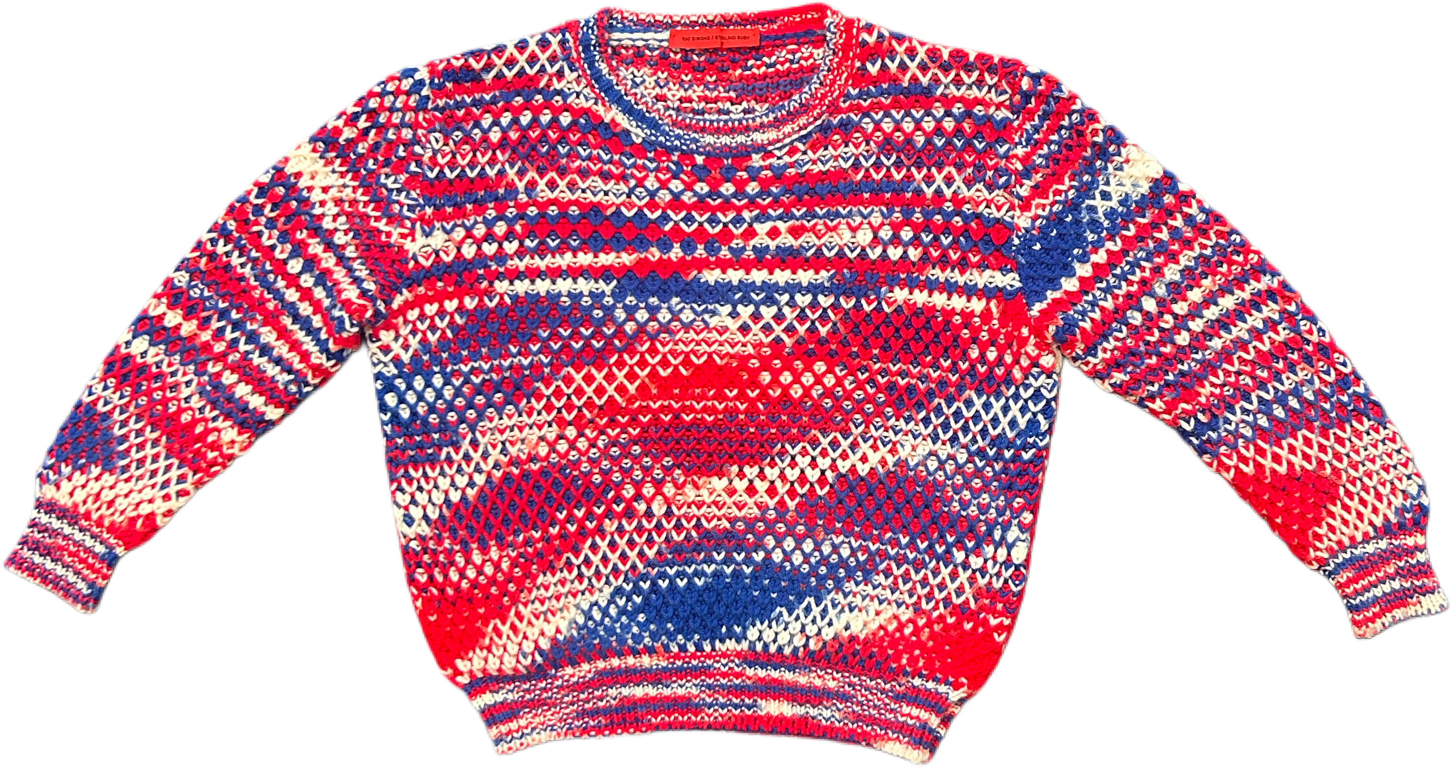RAF SIMONS X STERLING RUBY CROCHET SWEATER