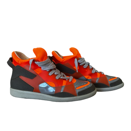 MAISON MARGIELA RUBBER PANELED NEO-SNEAKERS REPLICA HIGH