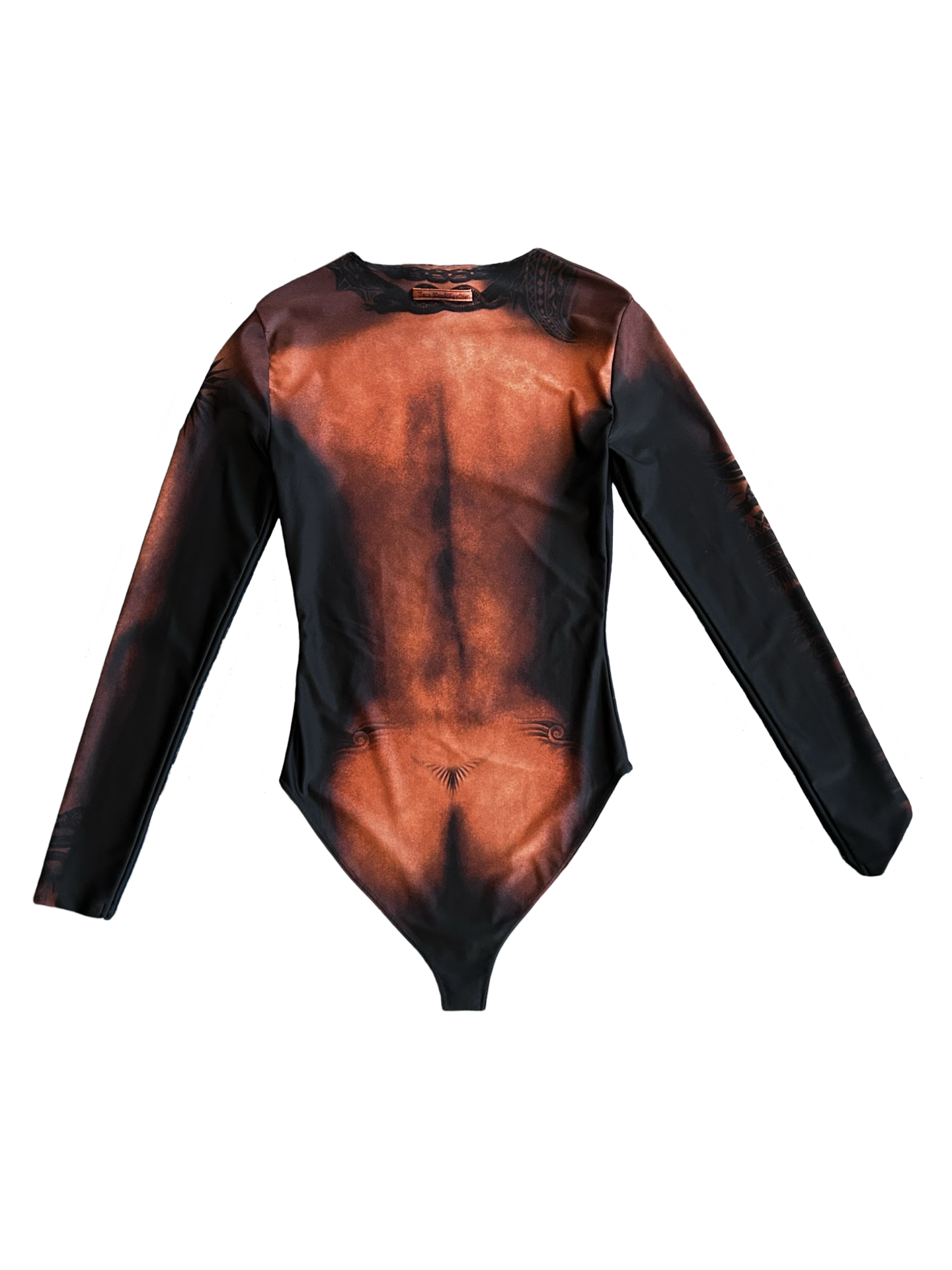 JEAN PAUL GAULTIER EBONY BODY TATTOO BODYSUIT