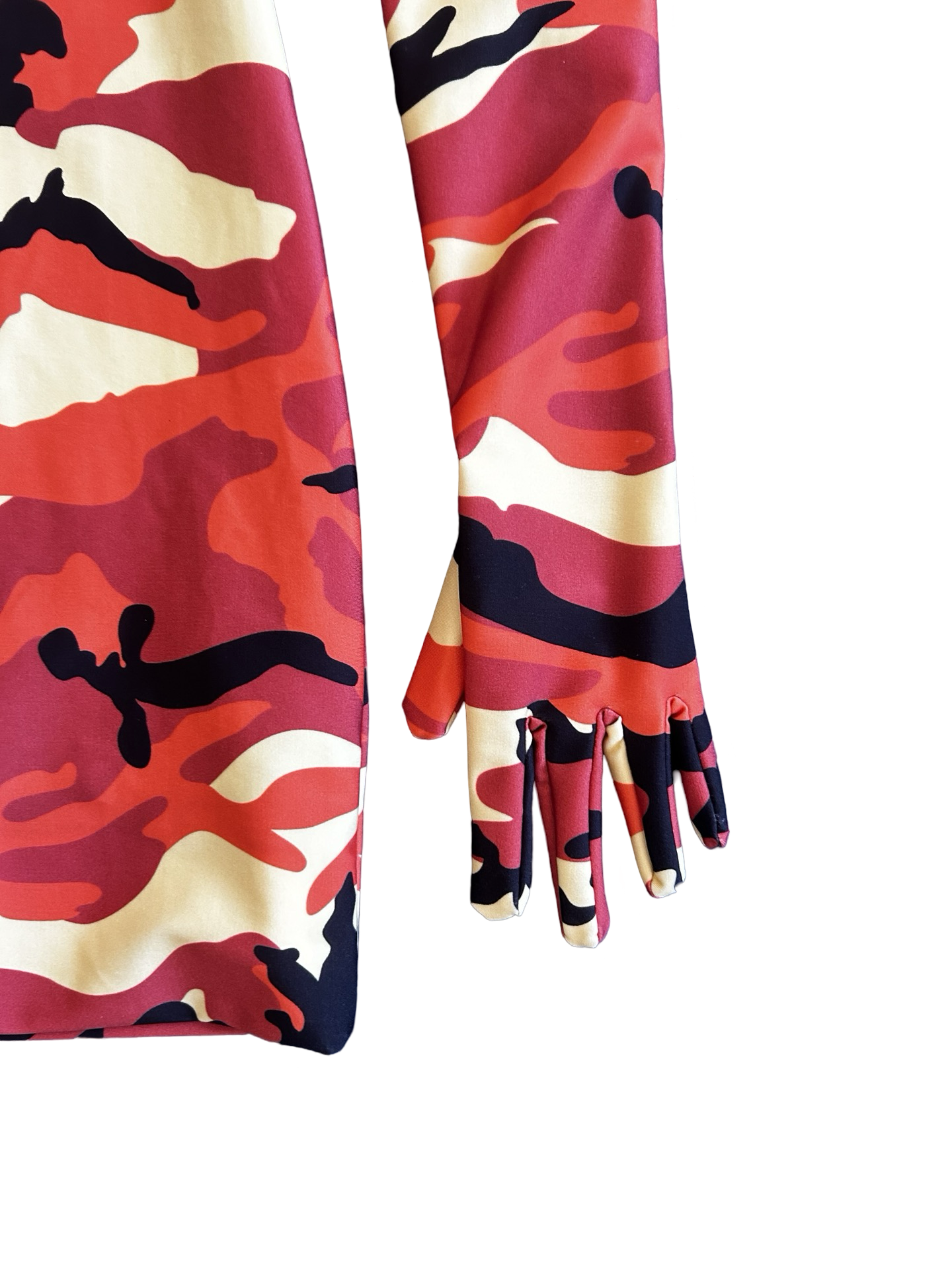 Vetements Camouflage Long-Sleeve Turtleneck Top