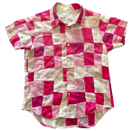 JUNYA WATANABE CHECKERED PATCHWORK SHIRT