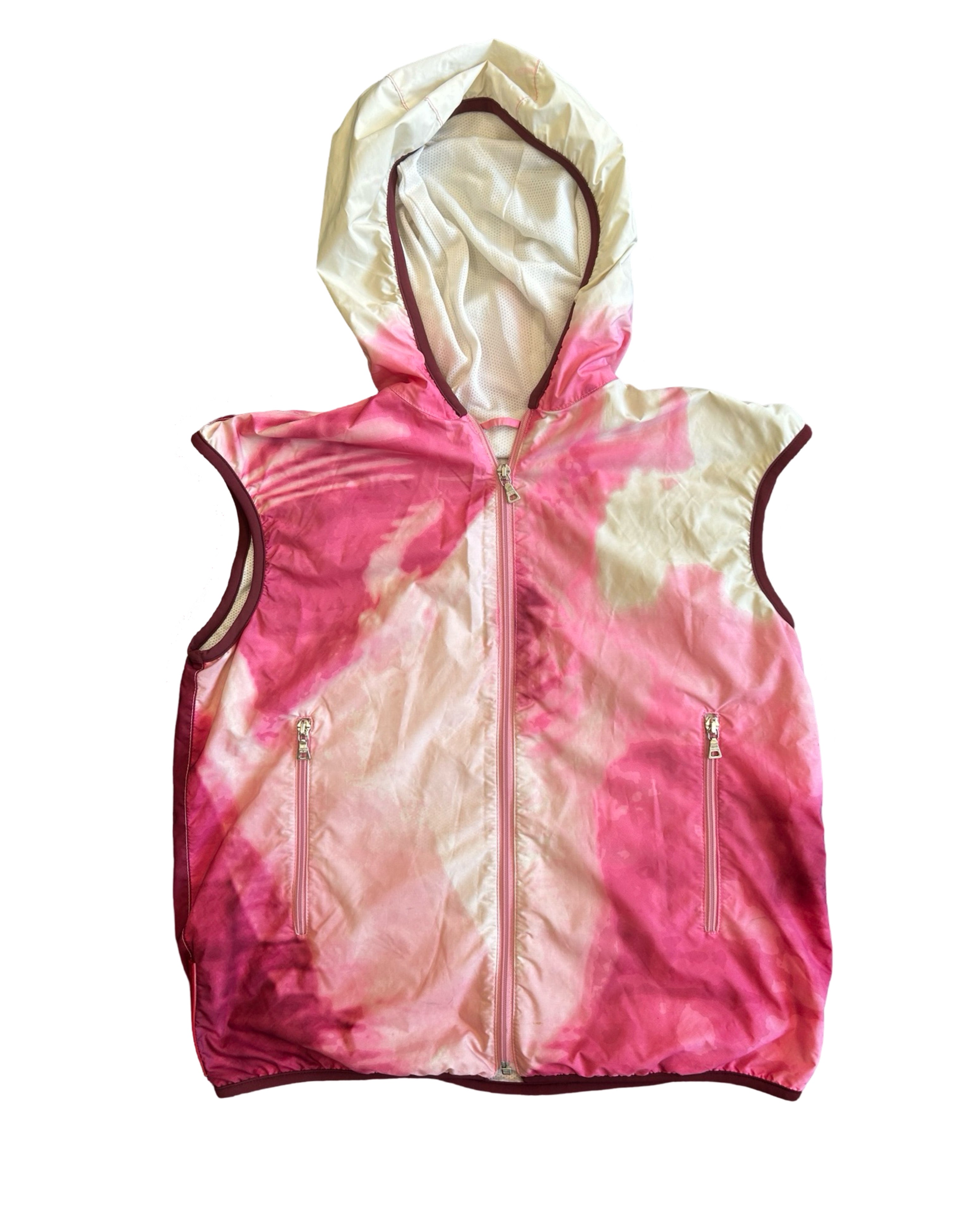 PRADA SPORT S/S 2000 RUNWAY TECHNICAL ZIP TIE-DYE VEST