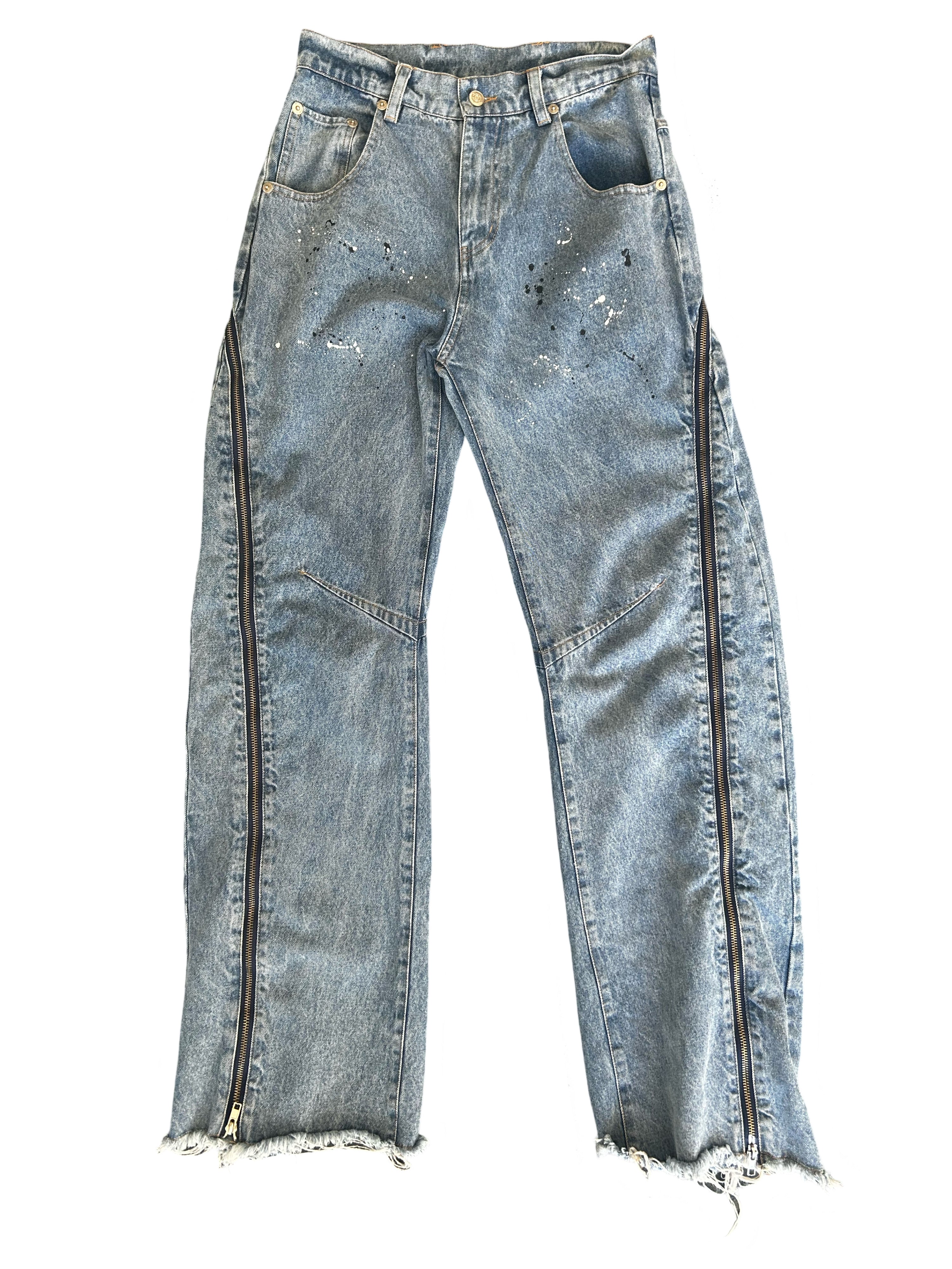 BADGE OF HONOR ZIPPER DENIM