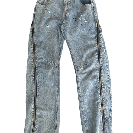 BADGE OF HONOR ZIPPER DENIM