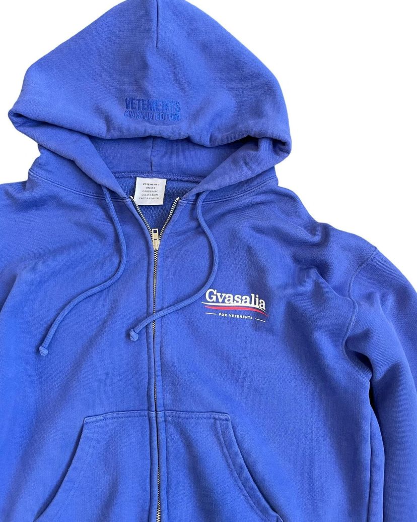 VETEMENTS GVASALIA ZIP HOODIE