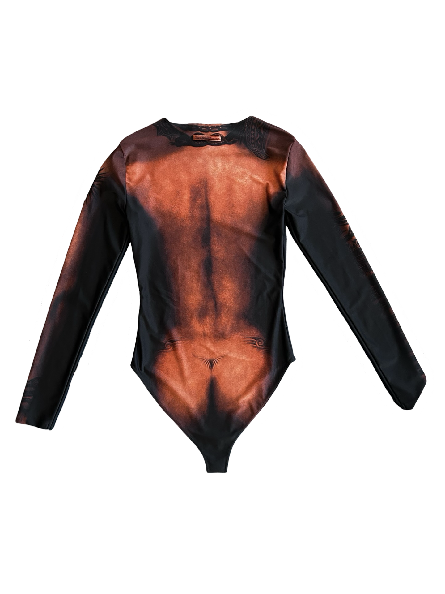 JEAN PAUL GAULTIER  EBONY BODY TATTOO BODYSUIT