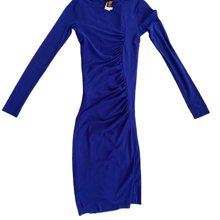 COBALT BLUE MESH DRESS BY JEAN PAUL GAULTIER