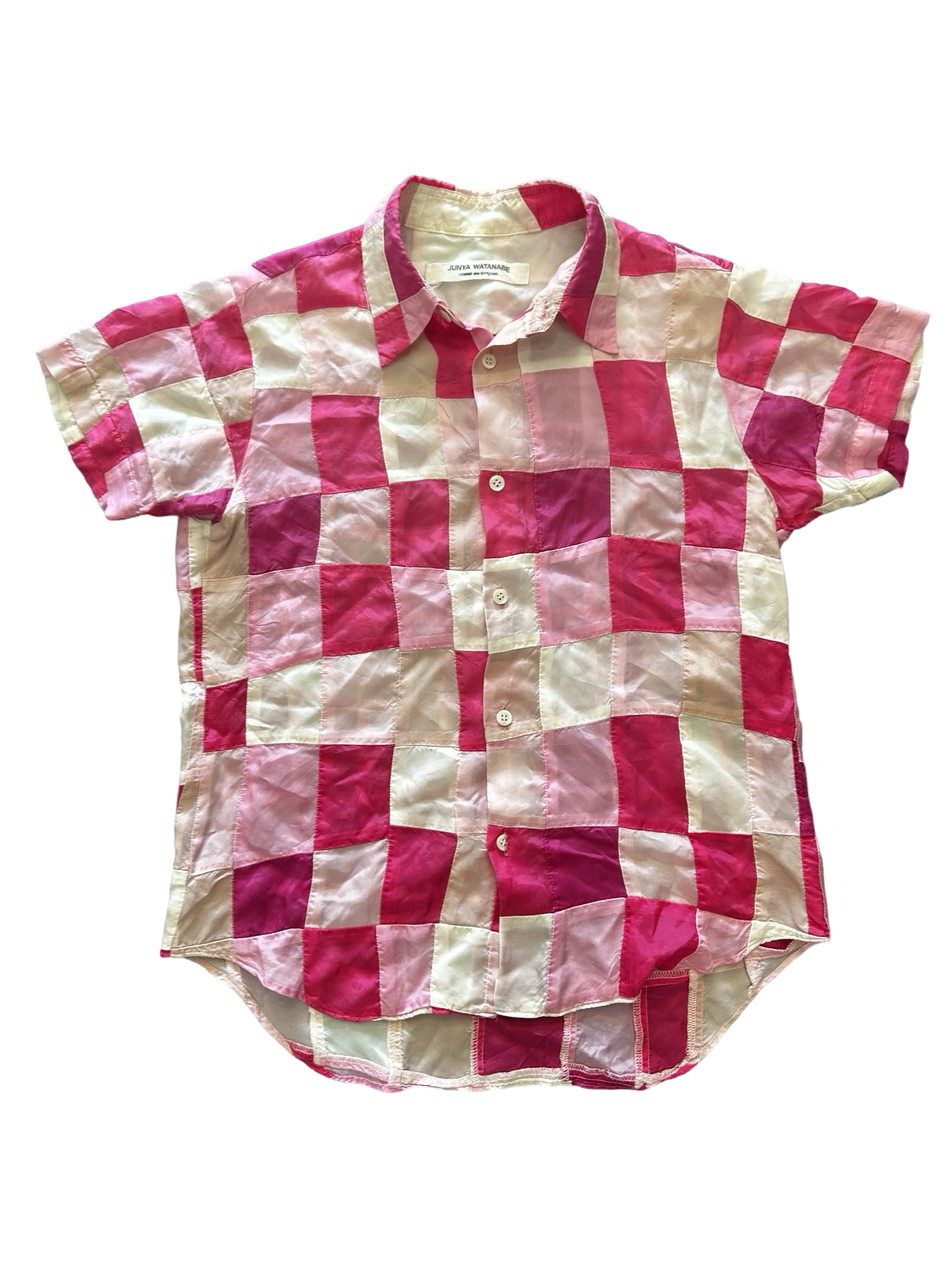 JUNYA WATANABE CHECKERED PATCHWORK SHIRT