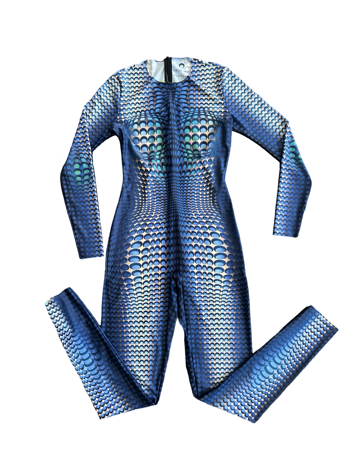 HE MARINE SERRE WOMEN'S BLUE MOON FISH SKIN MEDUSA JUMPSUIT